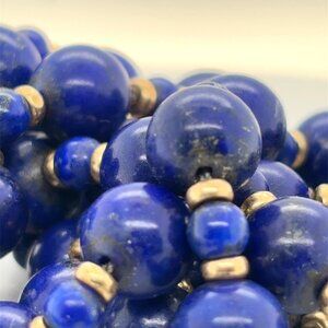 Lapis and 14kt gold necklace